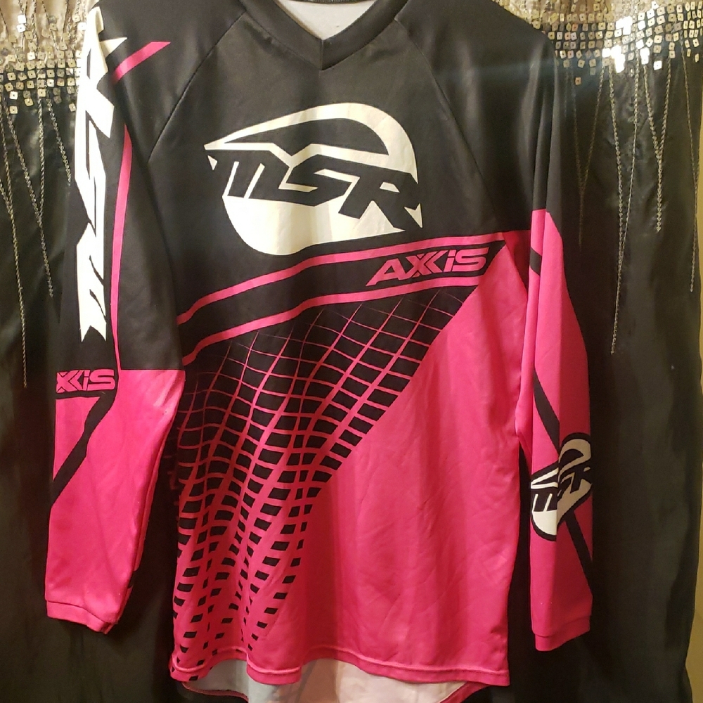 Stylish Pink and Black Jersey Top for Everyday Comfort